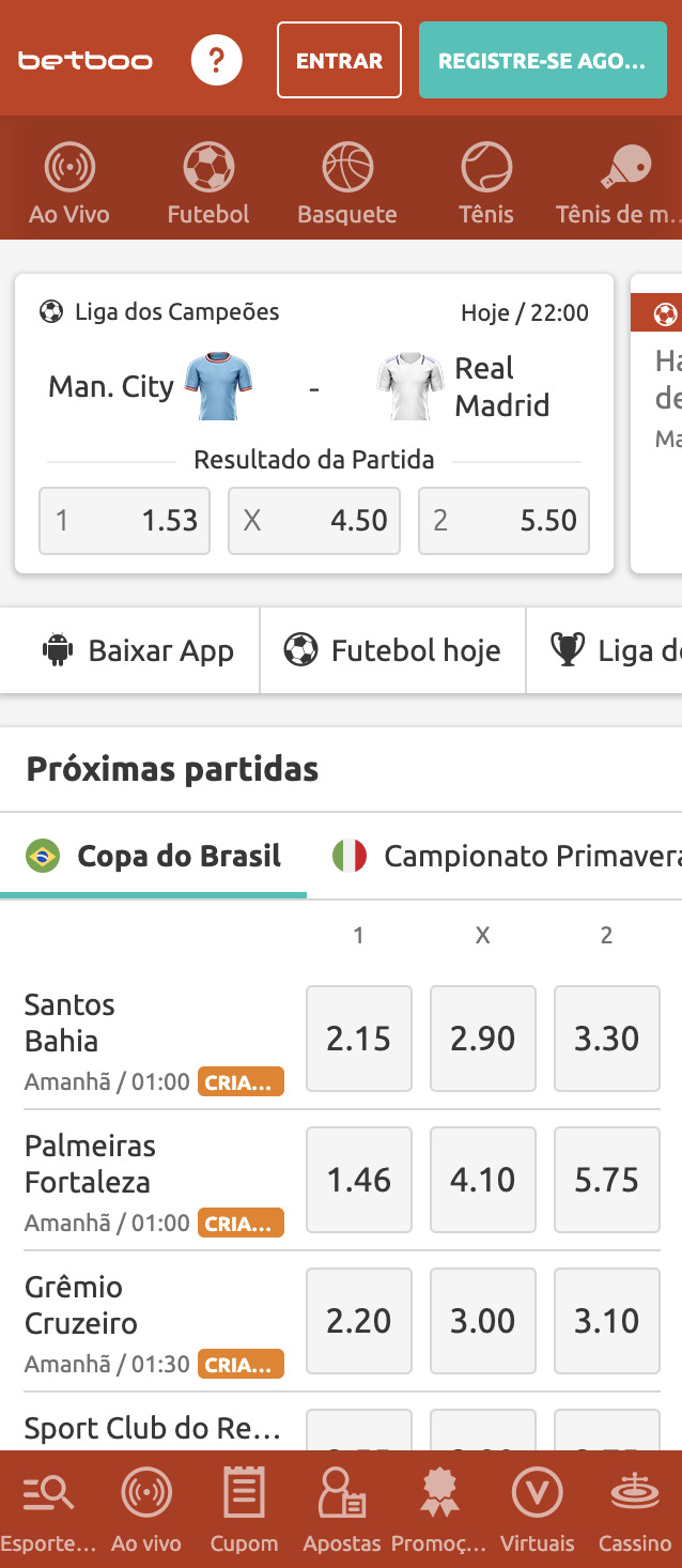 Betboo App – baixar aplicativo móvel para Android - Bookmaker Ratings