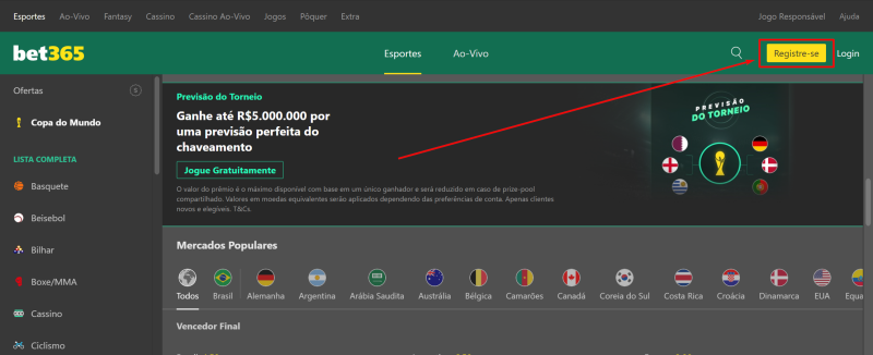 Bet365 Copa Do Mundo: dicas, apostas, odds - Bookmaker Ratings