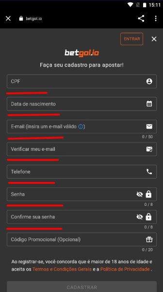 betgol cadastar android 2