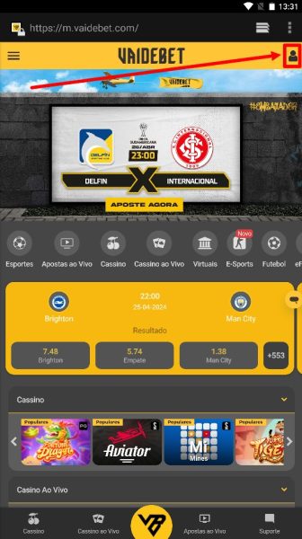 Vai de Bet android app 2