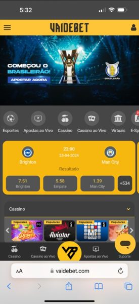 Vai de bet iOS app 1