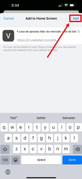 Vai de bet iOS app 5