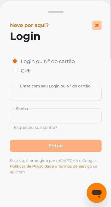Faça login em sua conta
