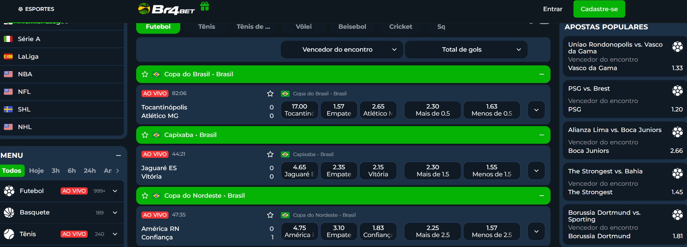 BR4bet ao vivo