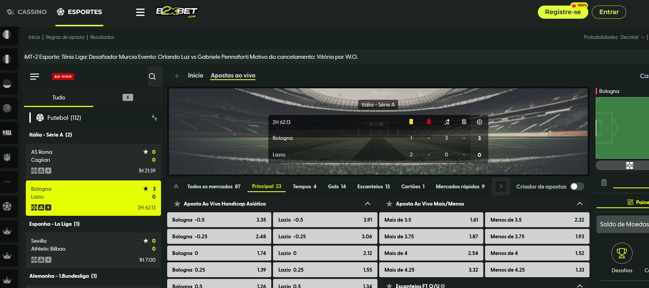 b2xbet ao vivo