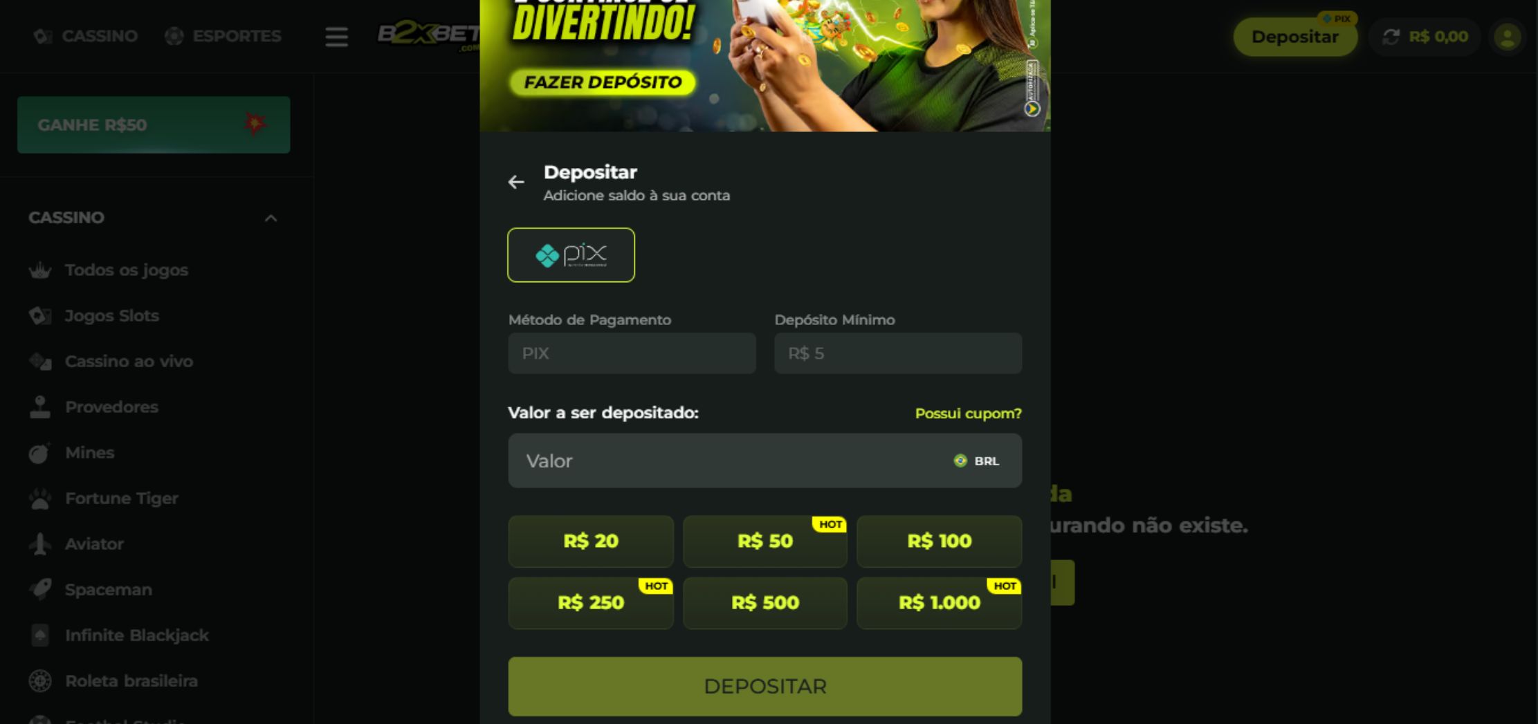b2xbet deposito