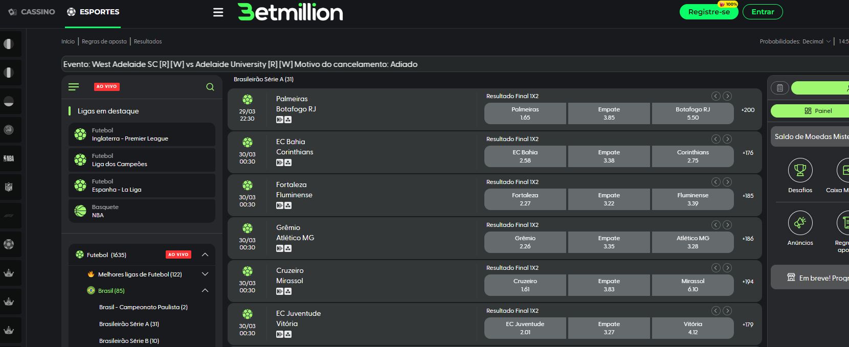 betmillion esportiva