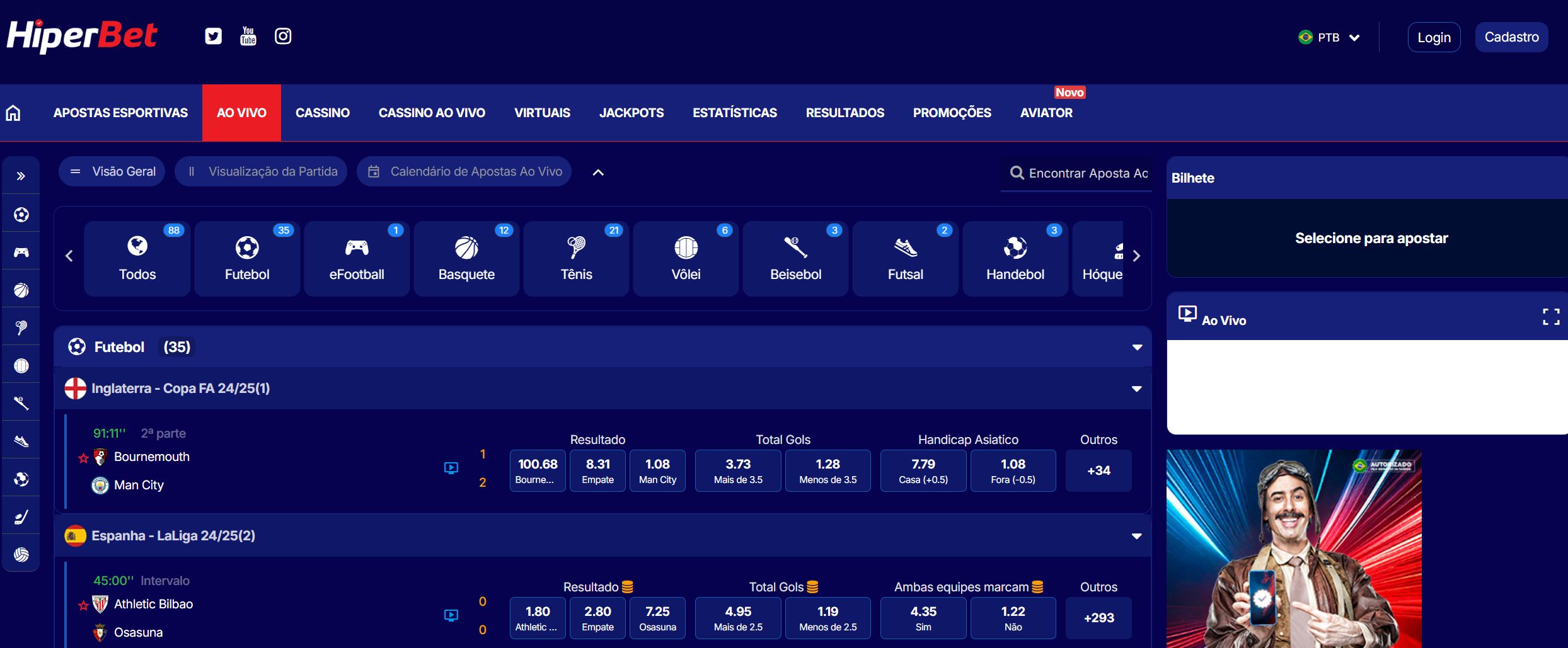 hiperbet ao vivo