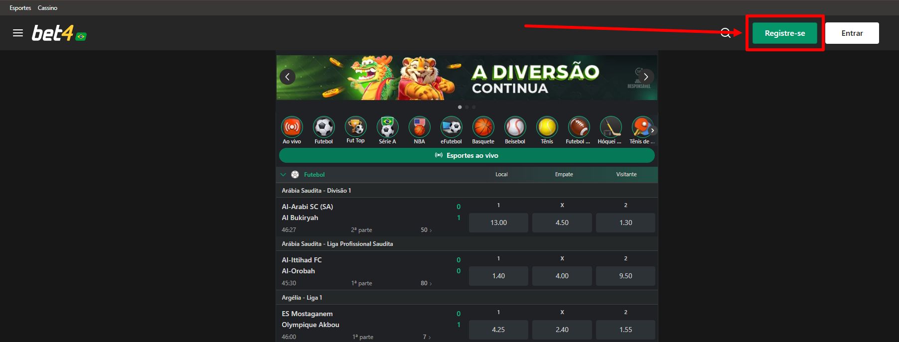 bet4 cadastro passo 2