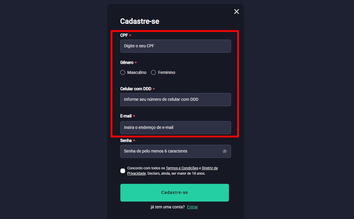 h2bet cadastro passo 3