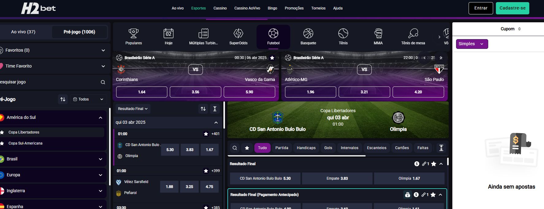 h2bet esportiva