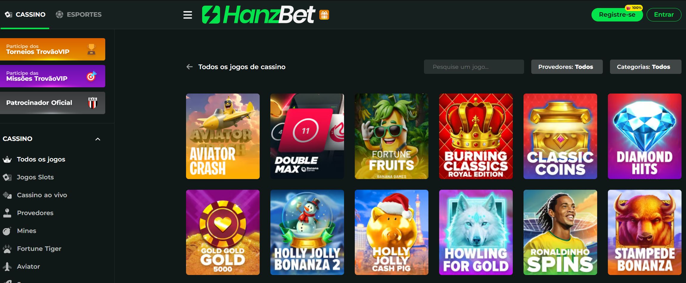 hanzbet cassino
