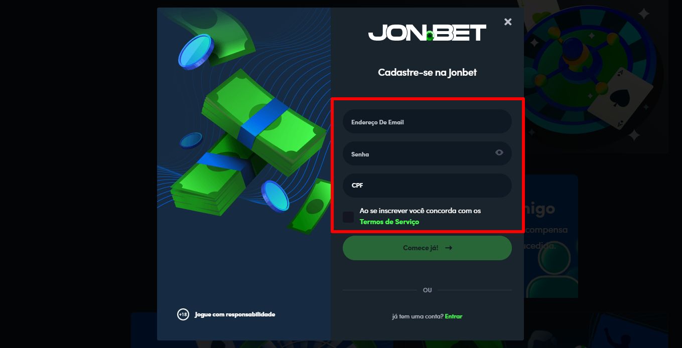 jonbet cadastro passo 3