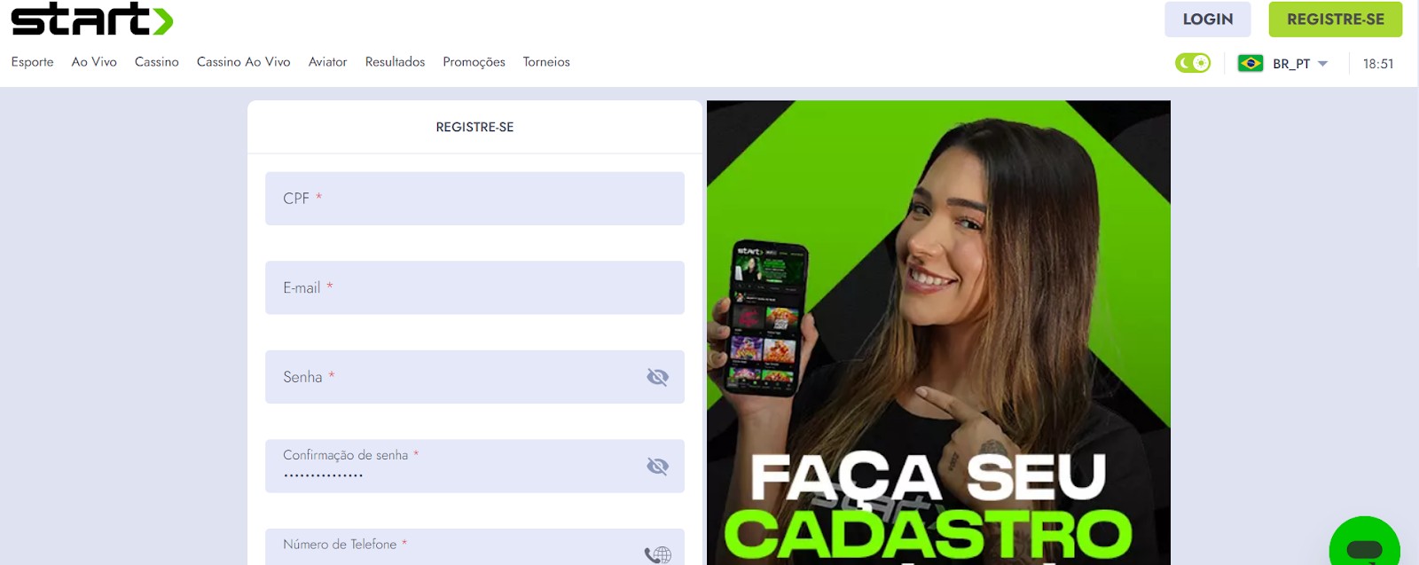 startbet cadastro