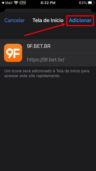 9Fbet ios passo 5