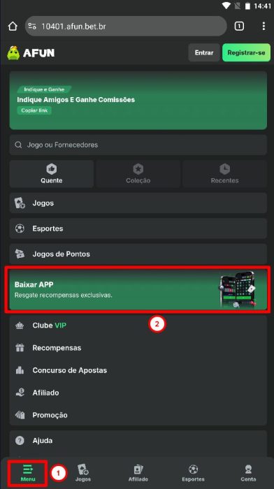 Afun baixar passo 2