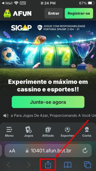 Afun ios passo 2