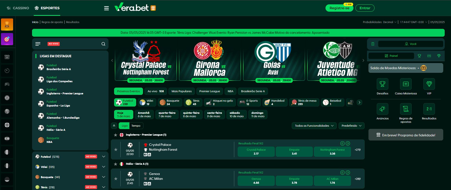 betvera esportiva