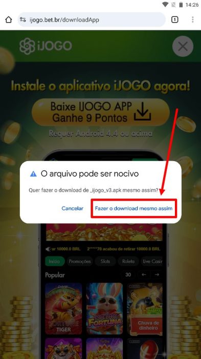 iJogo baixar passo 4