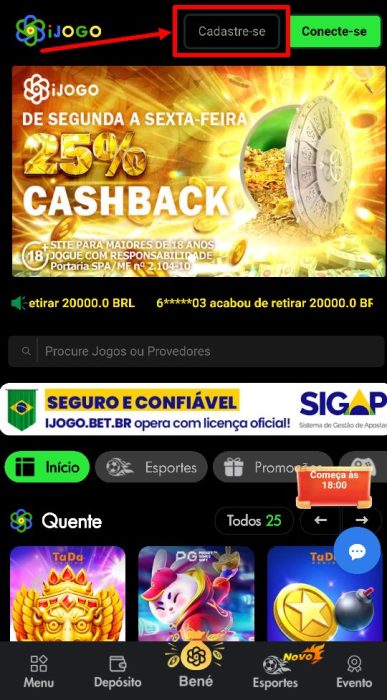 iJogo cadastro passo 2