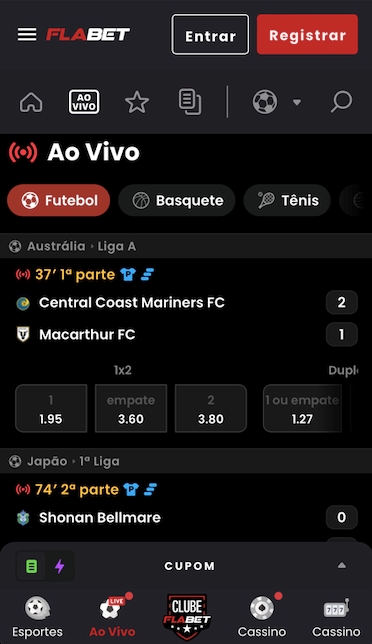 Apostas ao vivo