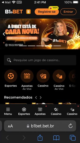 B1bet baixar iOS passo 2