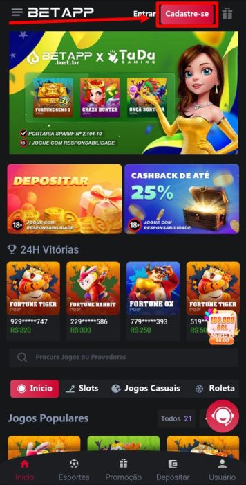 Bet app cadastro e login android passo 2
