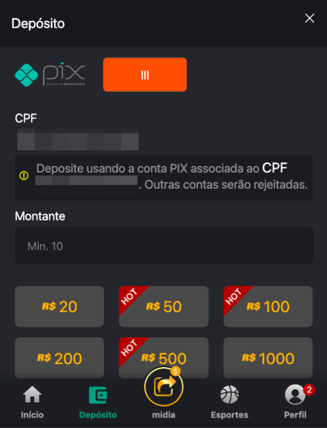 Confira o saldo disponível