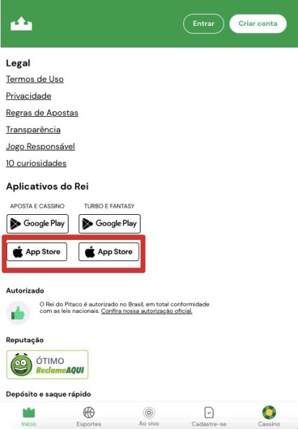 No seu iPhone ou iPad, localize e toque no ícone da App Store para abrir