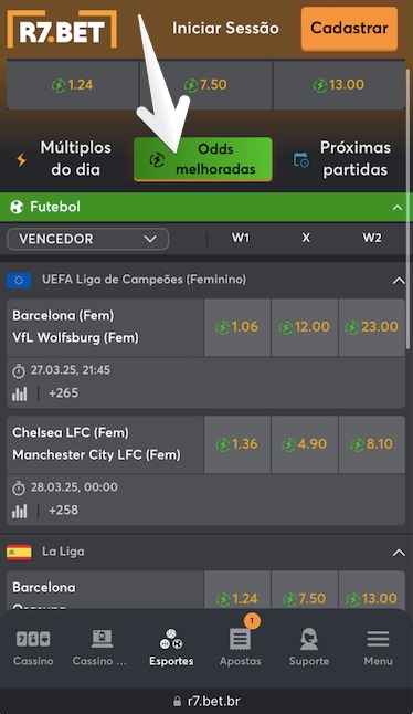 Oferta Odds Melhoradas