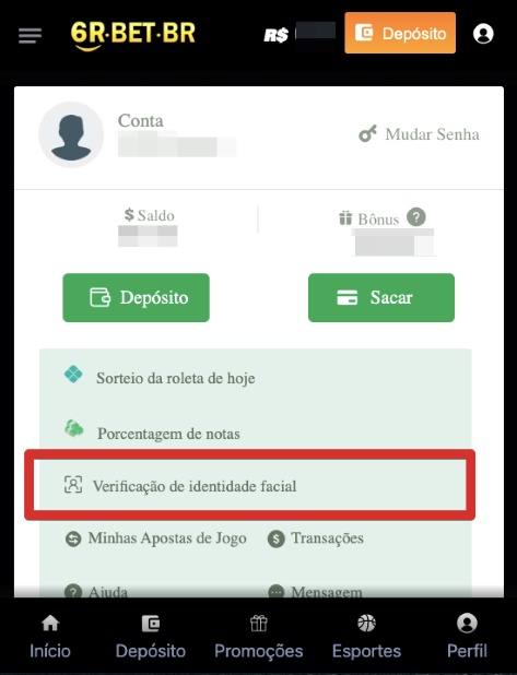 Para fazer login na conta