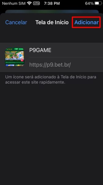 p9 baixar iOS passo 5