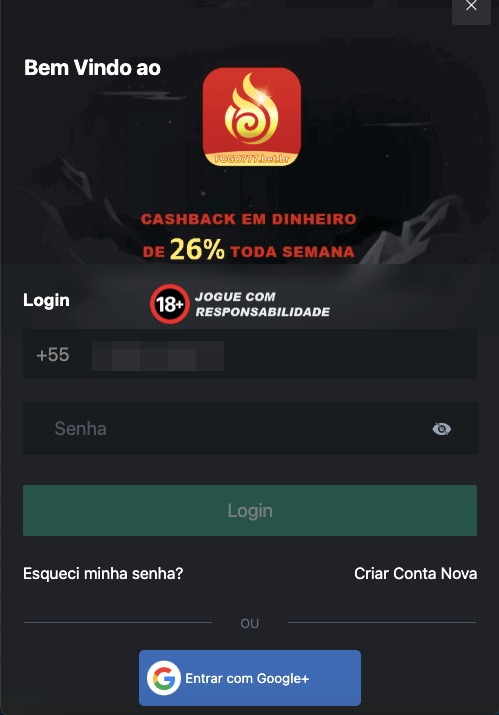 Acesso à conta Fogo777