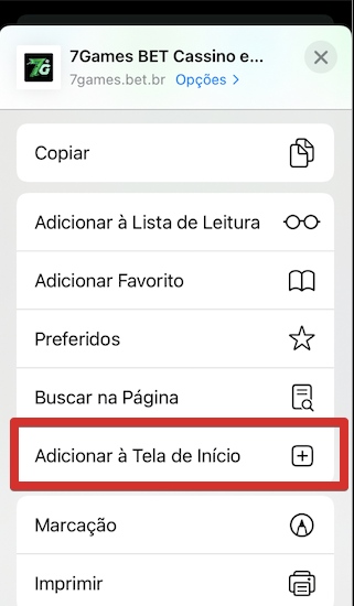Adicionar à Tela de Início