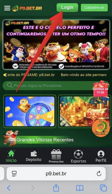 Botão ”Login”