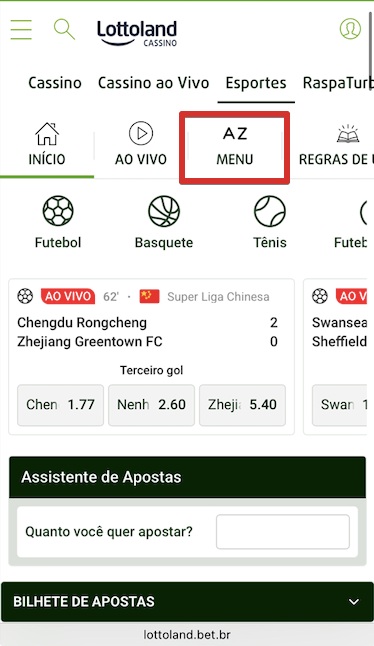 Como apostar no aplicativo móvel Lottoland passo 4