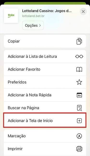 Como baixar o Lottoland app para iOS passo 3
