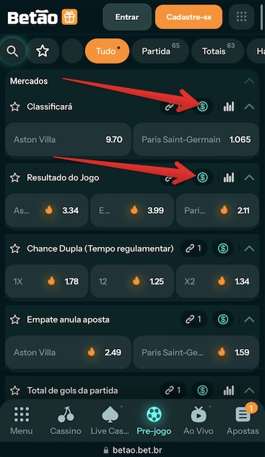 Ícone de Cash Out