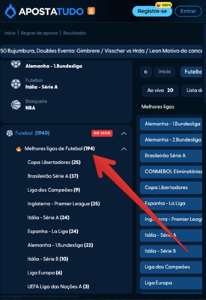 Melhores ligas de futebol