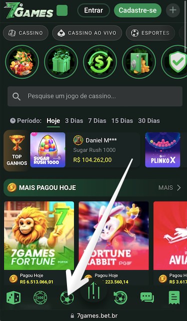 Seção “Esportes”
