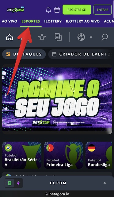 Vá para a seção de Esportes