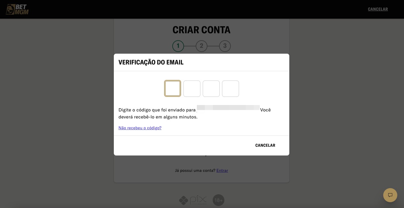 Verificação do e-mail