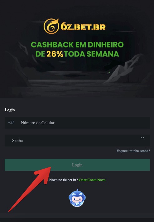 Acesso à conta 6z game