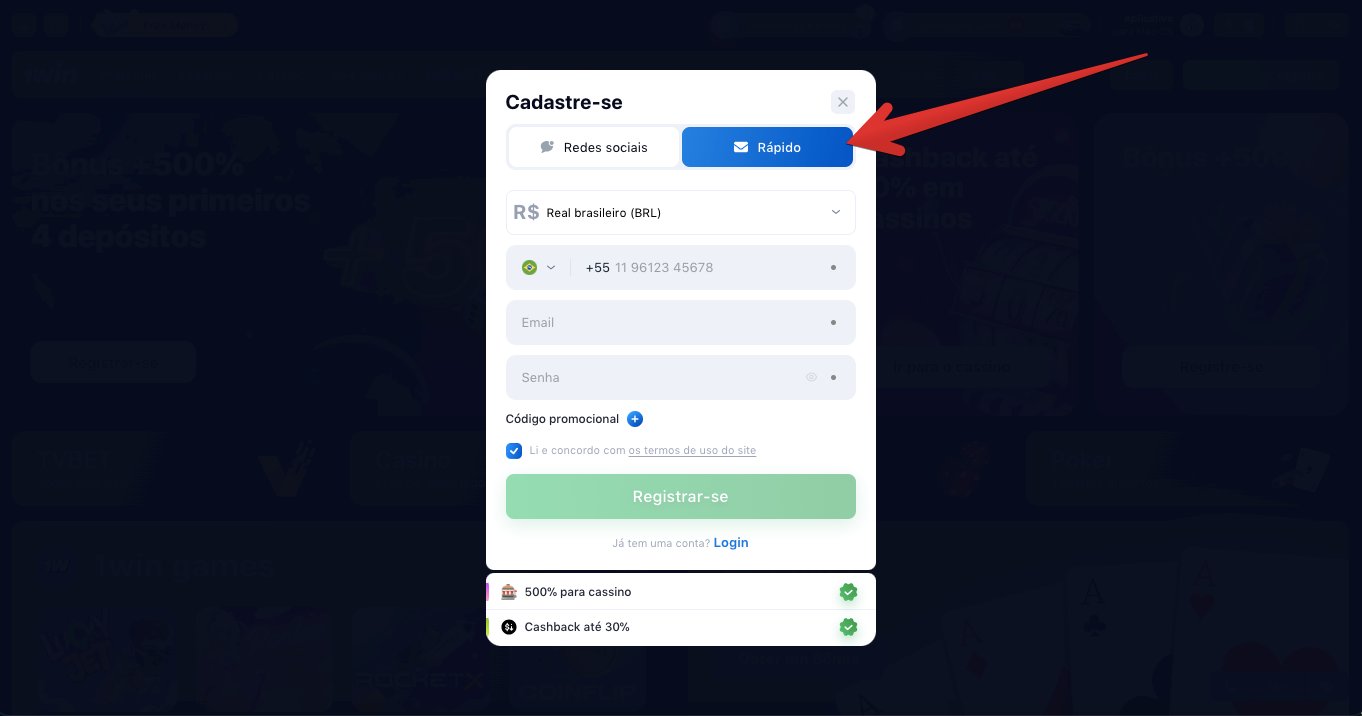 Se optar por “Rápido”
