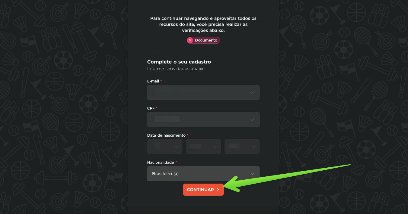 Verifique os dados