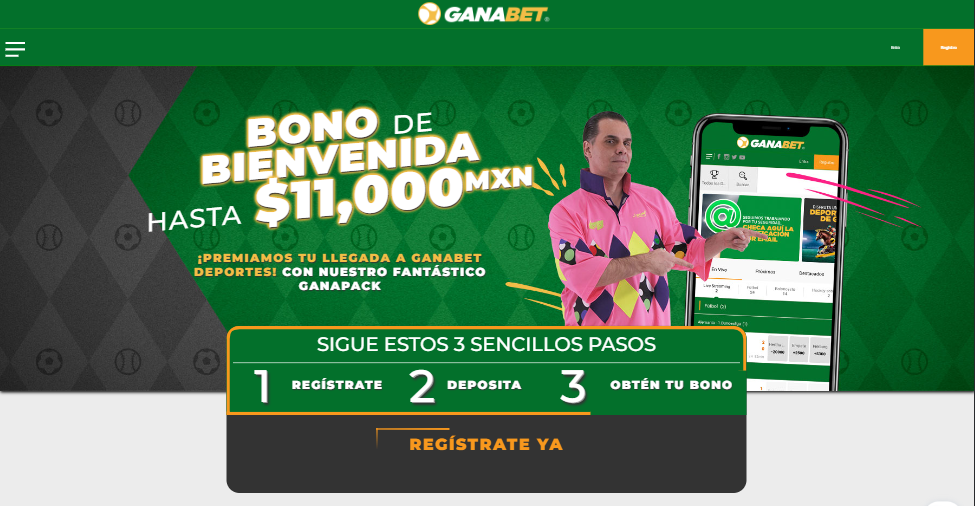 Captura de pantalla de la web oficial Imágen del bono de bienvenida